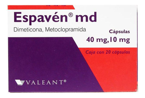 Espavén Md 40 Mg Caja Con 20 Cápsulas