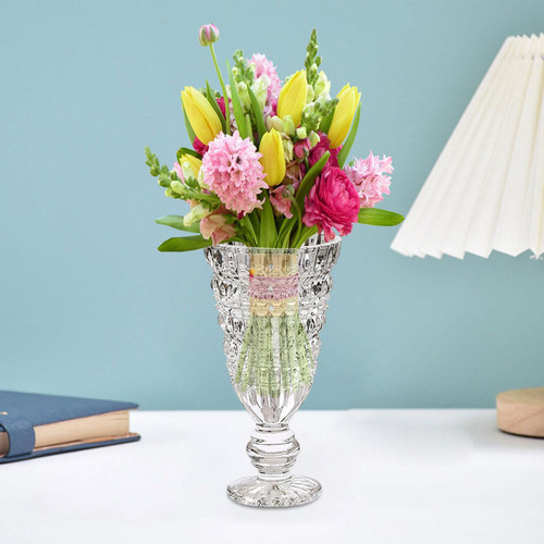 Florero De Copa De Vidrio, Soporte Para , Maceta De Claro