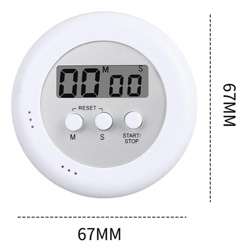 2 Reloj Temporizador De Cocina, Cronómetro De Sin Soporte