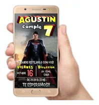 Comprar Invitaciones Digitales Personalizadas Superman