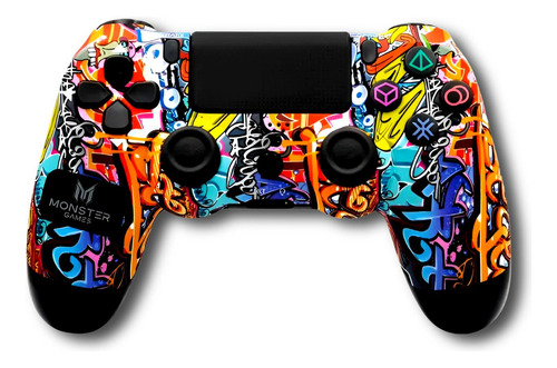 Control Inalambrico Ps4 Monster Games Double Shock Color Stroke