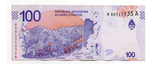 Argentina Billete 100 Pesos Taruca Reposicion Bott. 5404 Mb