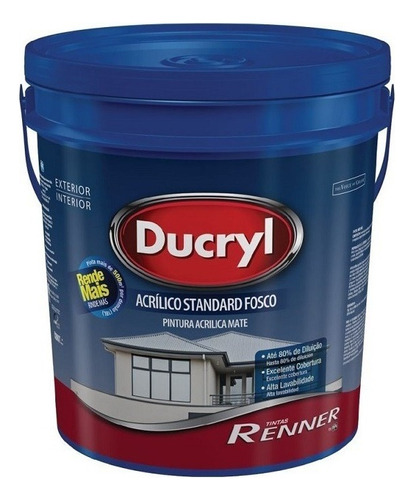 Tinta Ducryl Standard Fosca 18l Renner Cor Algodão Egípcio