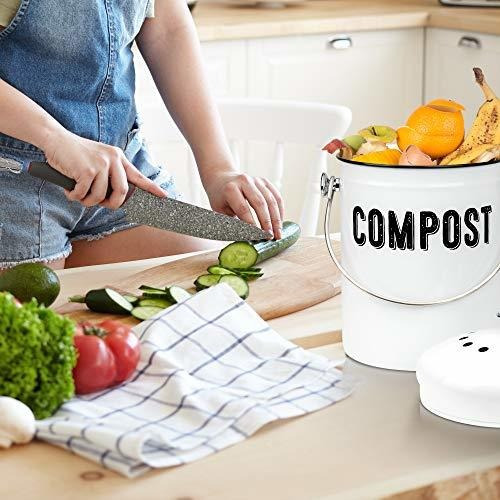 Elegante Contenedor De Compost De Cocina De Granja - 100% A