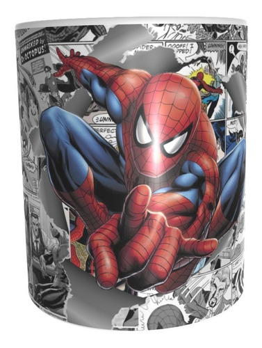 Imagen 1 de 4 de Taza Comics Coleccionable Spiderman Hombre Araña Marvel #08