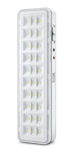 Imagem 1 de 3 de Luminária de emergência Elgin 48LEM3010000 LED com bateria recarregável 2 W 100V/240V branca