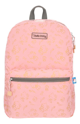 Mochila Niña Destellos Rosado Hello Kitty Color Multicolor