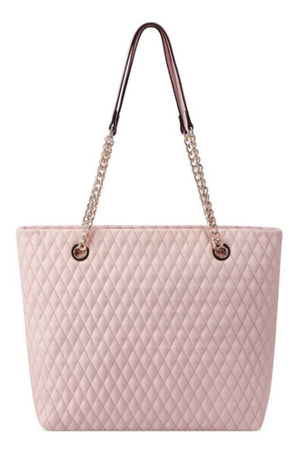 Bolsa Tote Nine West Ngq130423 Para Mujer Acabado de los herrajes Niquel Color Rosa pálido Color de la correa de hombro Rosa claro Diseño de la tela Liso