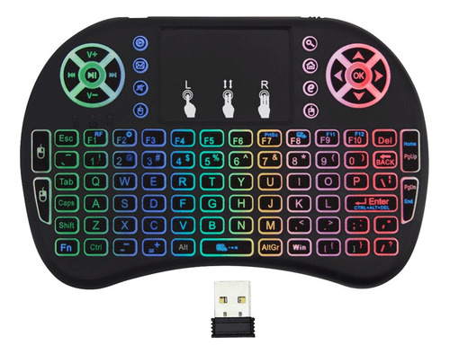 Mini Teclado Inalámbrico Para Smart Tv- Tv Box- Pc- Laptop