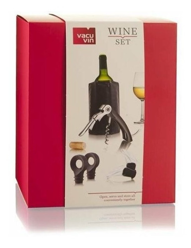 Imagen 2 de 2 de Set Para Vino Wine Set Starter 4 Piezas Vancuvin