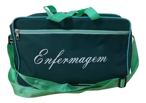 Kit De Enfermagem Verde P.a Med Com Esteto Esfigmo E Relógio