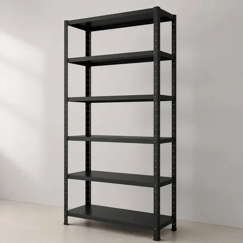 Estante De Aço 6 Prateleiras 198x90cm Multiuso Resistente Preto