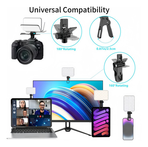 Mini Luz Portátil Para Selfies Con Luz De Relleno Led