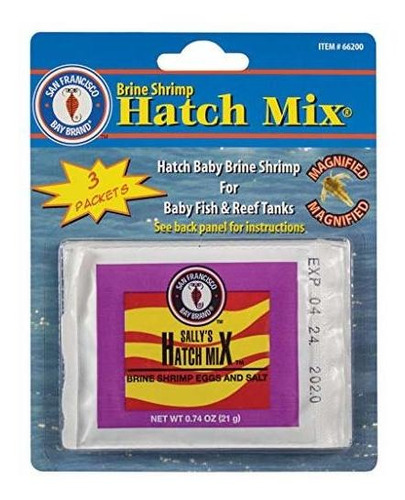 San Francisco Bay Brand Brine Shrimp Hatch Mix, 3 Bolsas De 