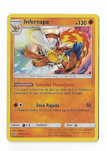 Sllk ganhei liga Pokemon so com infernape com 70 de hp spammando