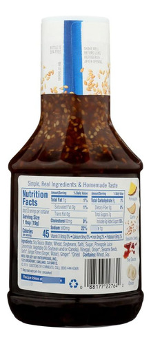 Salsa De Soja Soy Vay Isla Teriyaki 567 G Paquete Triple