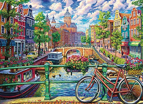 Cobble Hill 1000 Pedazo Puzzle - Canal Amsterdam - Vy3fw