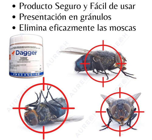 Insecticida Mata Moscas Cebo Atrayente Dagger 1 Kg Doméstico