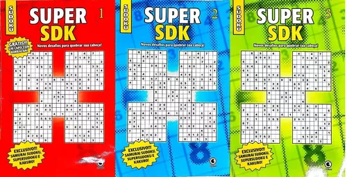 Almanaque Super Sdk: Os Mais Desafiadores Jogos De Lógica Sudoku + DE 170  JOGOS