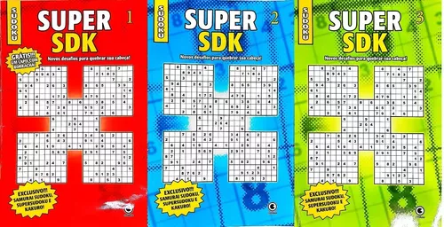 Jogo Sudoku Sortidos 12X12Cm Na Caixa - Ark Brasil - Outros Jogos