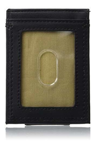 Dockers Delantero De Hombre Bolsillo Wallet, Negro Lg3fo