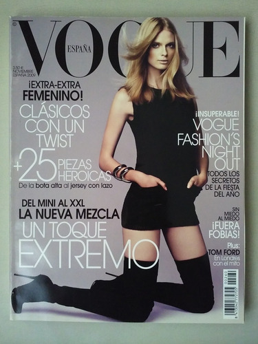 Revista Vogue España Spain Noviembre 2009.