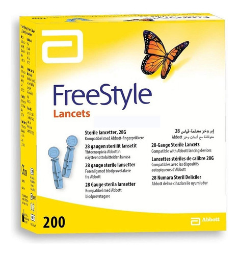 Pdtxcls Abbott Freestyle Lancets - 200 Ct