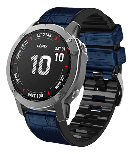 Correa De Reloj De Silicona Para Garmin Fenix 7x/6x Pro/tact