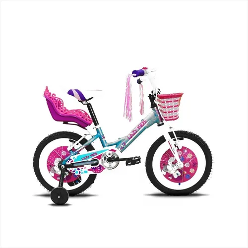 Bicicleta Rodado 14 Aluminio Lazy Kids Nena Full M1