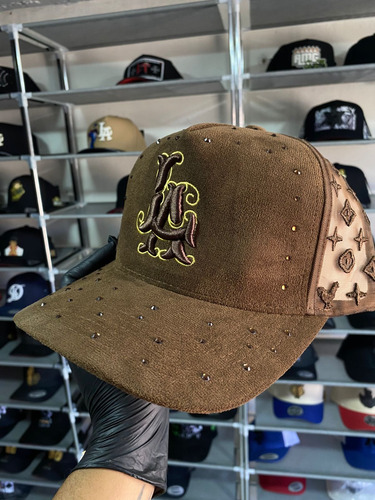 Gorra Los Angeles Waycap Malla Semi Curva Marrón Ajustable