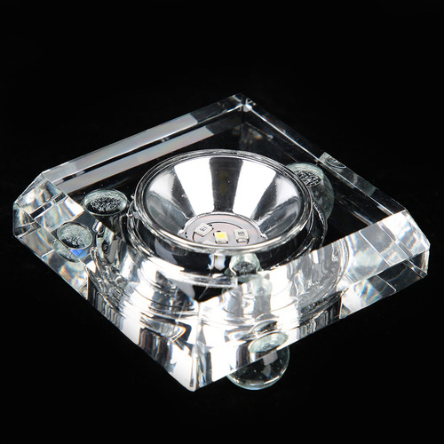 Soporte De Pantalla Led De Cristal 3d En Miniatura Con Base