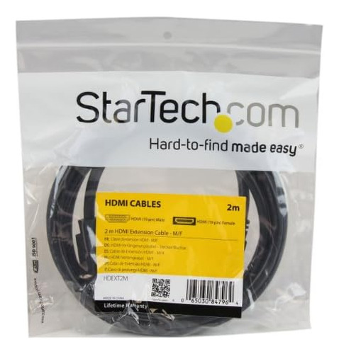 Cable De Extensión Hdmi De 2 M - Ultra Hd 4k X 2k Cable Hdmi