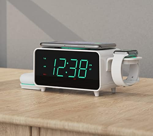 Emerson Radio Smartset Reloj Despertador Radio Fm Con Carga