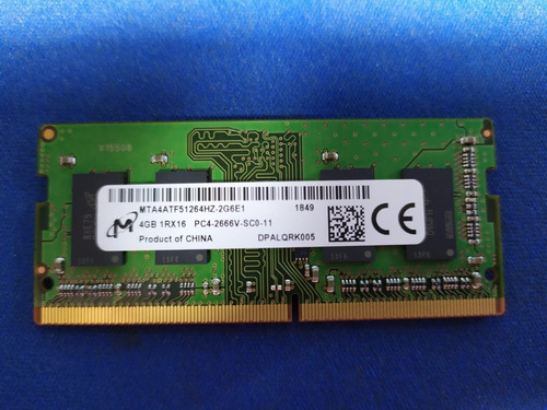 Memoria Ram 4gb Sodimm - Notebook O Laptop