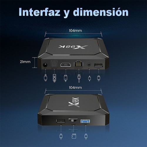 Tv Box Android 8k Wifi6 Bluetooth 4+32gb Streaming Hd