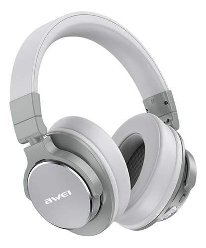 Auriculares Con Cancelación Awei A710bl Bluetooth 5.0, Gris