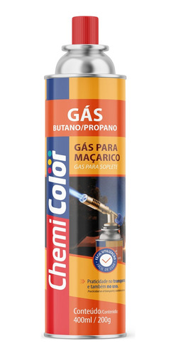 Gas De Maçarico 400ml200g - Chemicolor