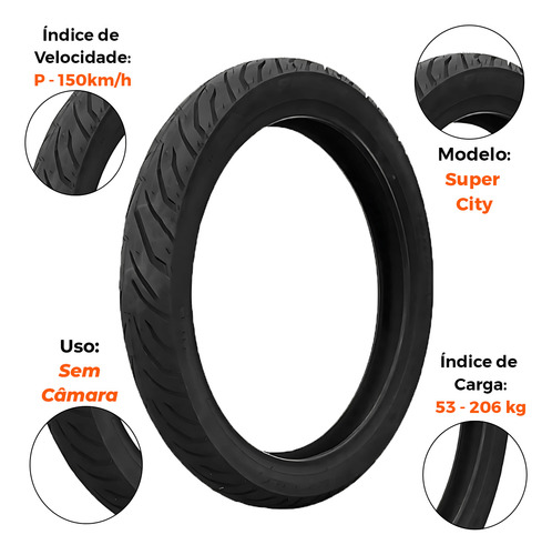 Kit Pneu Yes 125 275-18 (80-100-18) + 100-80-18 S/ C Pirelli