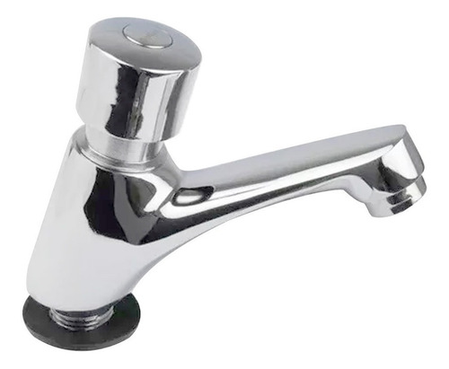 Llave Individual Temporizadora Cromada Para Lavabo Baño Lujo