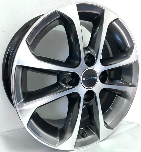 Rodas Chevrolet Celta Corsa Aro 14 4x100 (jogo) + Bicos Cor Diamantado Cromo