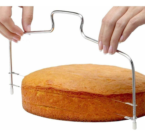 Cortador Tarta Doble Alambre Ajustable 2 Acero Inoxidable