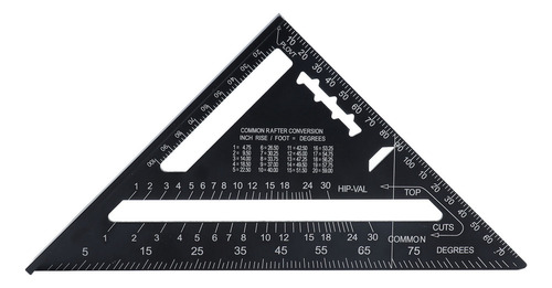 1 Regla Triangular 7 Pulgadas Carpintero Cuadrado Aluminio P