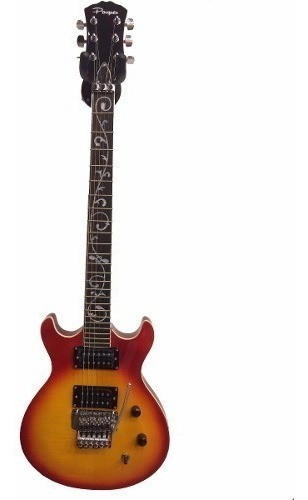 Guitarra eléctrica Parquer Custom JK semi hollow de caoba 2019 roja multicapa