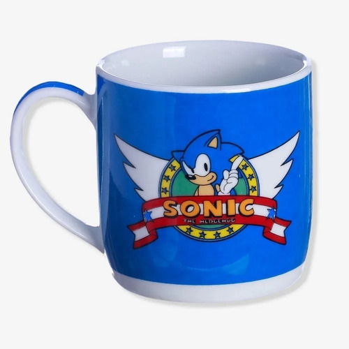 Caneca Porcelana Urban Sonic 300 Ml Oficial Zona Criativa 