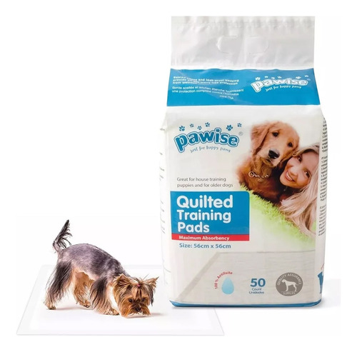 50 Pañales Perro Tapete Entrenador Para Perro Y Gato 56x56cm