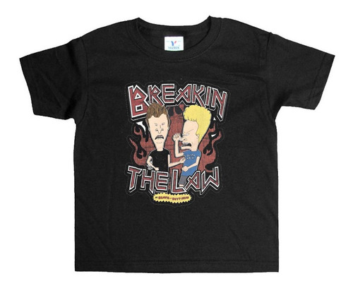 Remera Negra Adultos  Beavis And Butthead R115