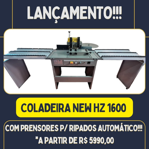 Coladeira De Borda New Holz Hz 1600 Plus