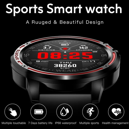 De Reloj Inteligent Hombre Reloj Inteligente Fulltouch Redondo