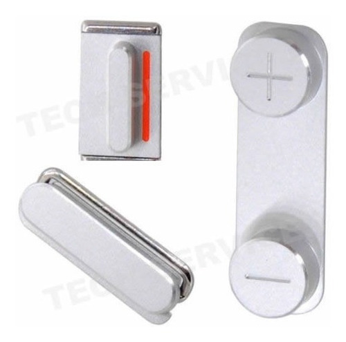 Kit Botones Volumen Hold Power Apple iPhone 5s Metalicos