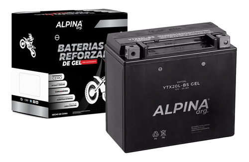 Bateria Alpina Ytx20l-bs Gel Yamaha Xvs 1300 Skyrich